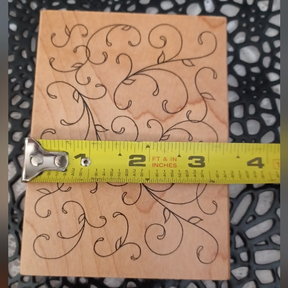 GREAT IMPRESSIONS WOOD MOUNTED RUBBER STAMP K86 APRIL STAMP - Picture 5 of 6